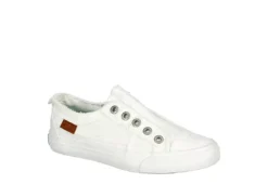 Blowfish Womens Play Slip On Sneaker - White