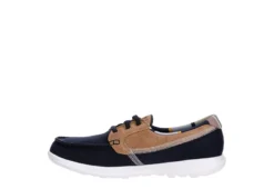 Skechers Womens Go Walk Lite Playa Vista Boat Shoe - Navy -Deals All Walk Styles Store US 01 112127 03
