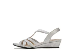 Lifestride Womens Yaya Wedge Sandal - Silver -Deals All Walk Styles Store US 01 200113 03
