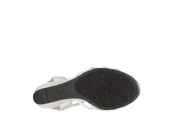 Lifestride Womens Yaya Wedge Sandal - Silver -Deals All Walk Styles Store US 01 200113 06