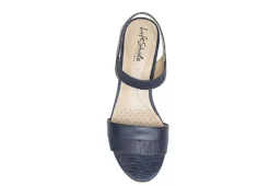 Lifestride Womens Yuma Wedge Sandal - Navy -Deals All Walk Styles Store US 01 201297 05