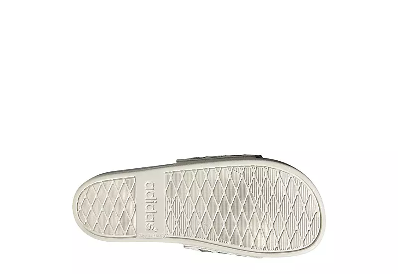 Adidas Womens Adilette Comfort Slide Sandal - White 5 Adidas Womens Adilette Comfort Slide Sandal - White - Image 5
