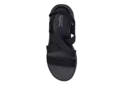 Skechers Womens Go Walk Arch Fit Outdoor Sandal - Black -Deals All Walk Styles Store US 01 202115 02