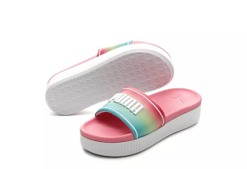 Puma Womens Platform Slide - Multicolor 1 Puma Womens Platform Slide - Multicolor