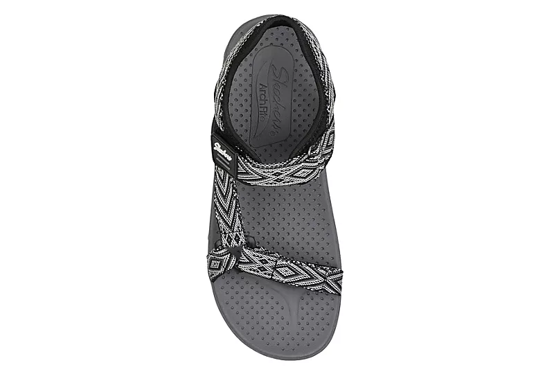 Skechers Womens Arch Fit Reggae Outdoor Sandal - Black 4 Skechers Womens Arch Fit Reggae Outdoor Sandal - Black - Image 4