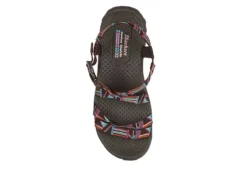 Skechers Womens Reggae Native Vibez Outdoor Sandal - Chocolate -Deals All Walk Styles Store US 01 202402 03