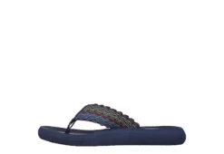 Skechers Womens Asana Flip Flop Sandal - Navy -Deals All Walk Styles Store US 01 202468 02