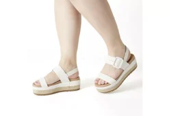 Michael By Michael Shannon Womens Kira Platform Sandal - Ivory -Deals All Walk Styles Store US 01 202471 06
