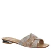 Michael By Michael Shannon Womens Skylar Slide Sandal - Med Metallic