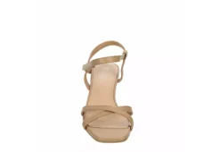 Michael By Michael Shannon Womens Lulu Wedge Sandal - Beige -Deals All Walk Styles Store US 01 202505 02
