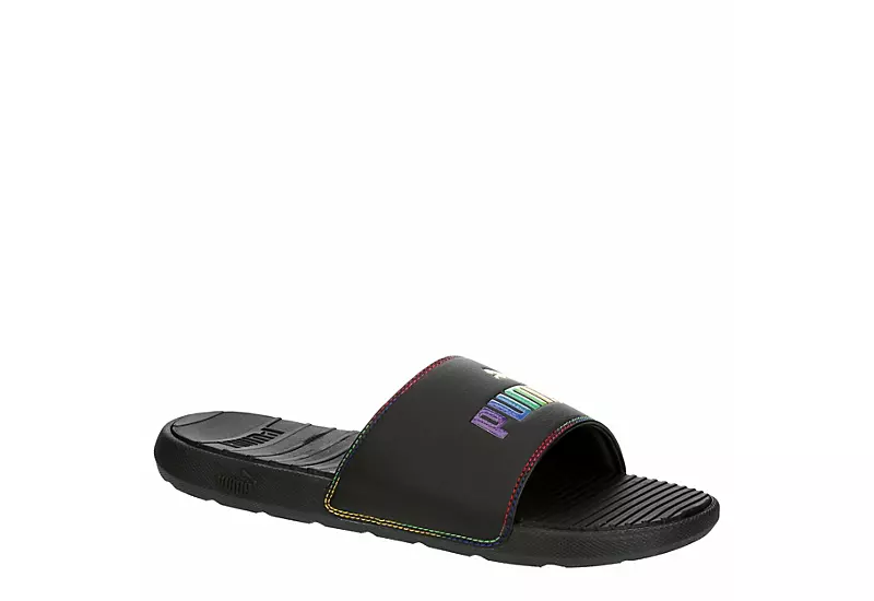 Puma Womens Cool Cat Rainbow Slide Sandal - Black 1 Puma Womens Cool Cat Rainbow Slide Sandal - Black