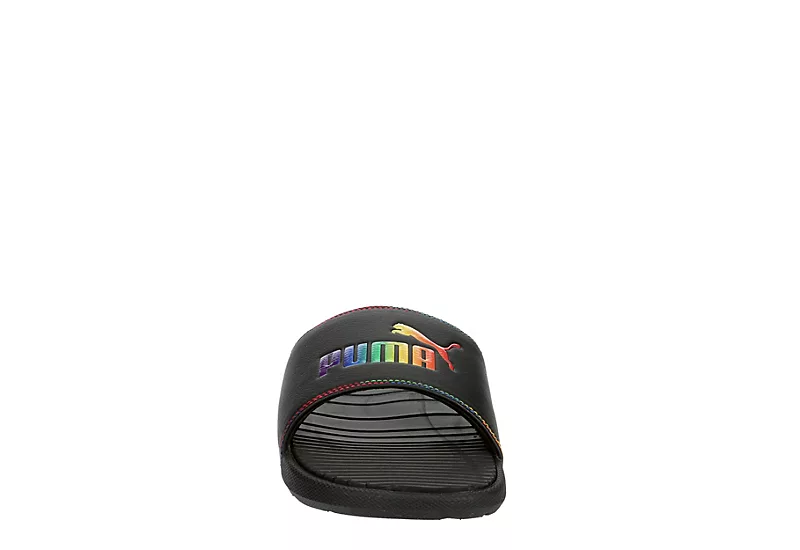 Puma Womens Cool Cat Rainbow Slide Sandal - Black 3 Puma Womens Cool Cat Rainbow Slide Sandal - Black - Image 3