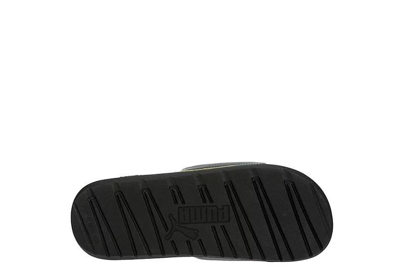 Puma Womens Cool Cat Rainbow Slide Sandal - Black 7 Puma Womens Cool Cat Rainbow Slide Sandal - Black - Image 7
