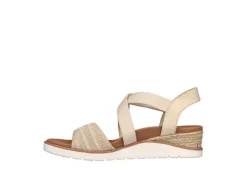 Skechers Womens Arch Fit Beach Kiss Sandal - Natural 9 Skechers Womens Arch Fit Beach Kiss Sandal - Natural -Deals All Walk Styles Store US 01 202836 02