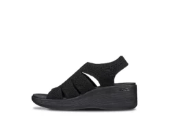 Skechers Womens Pier Lite-memory Maker Sandal - Black -Deals All Walk Styles Store US 01 203055 03
