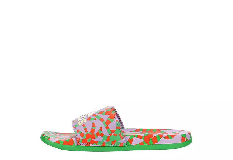 Adidas Womens Adilette Comfort Slide Sandal - Purple 4 Adidas Womens Adilette Comfort Slide Sandal - Purple - Image 4