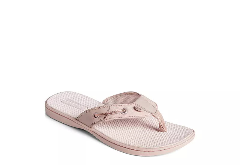 Sperry Womens Seafish Iridescent Sparkle Flip Flop Sandal - Blush 1 Sperry Womens Seafish Iridescent Sparkle Flip Flop Sandal - Blush