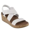 Skechers Womens Beverlee Love Stays Wedge Sandal - White