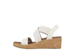 Skechers Womens Beverlee Love Stays Wedge Sandal - White -Deals All Walk Styles Store US 01 203263 02