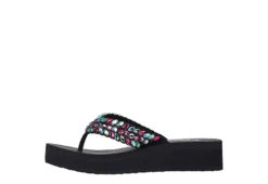 Skechers Womens Lovely Oasis Flip Flop Sandal - Black -Deals All Walk Styles Store US 01 203267 02