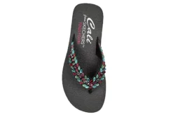 Skechers Womens Lovely Oasis Flip Flop Sandal - Black -Deals All Walk Styles Store US 01 203267 03