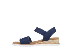 Skechers Womens Desert Kiss - Adobe Princess Wedge Sandal - Navy -Deals All Walk Styles Store US 01 203275 02