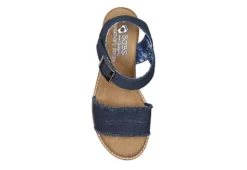 Skechers Womens Desert Kiss - Adobe Princess Wedge Sandal - Navy -Deals All Walk Styles Store US 01 203275 03