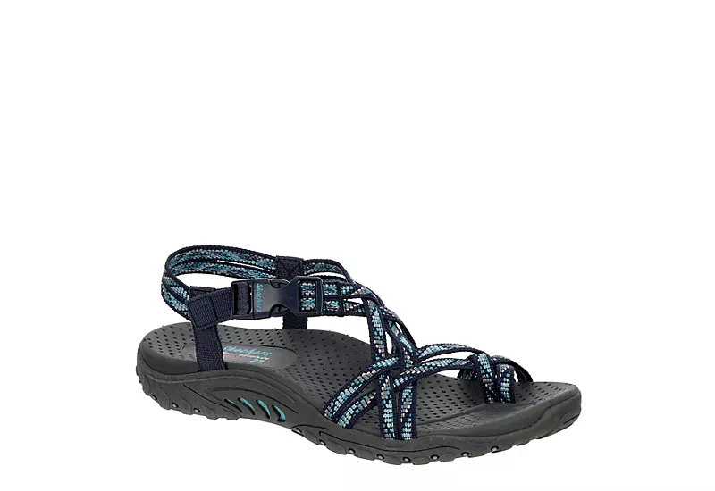 Skechers Womens Reggae Irie Mon Trail Grazer Outdoor Sandal - Navy 1 Skechers Womens Reggae Irie Mon Trail Grazer Outdoor Sandal - Navy