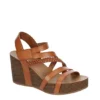 Xappeal Womens Maggy Wedge Sandal - Cognac