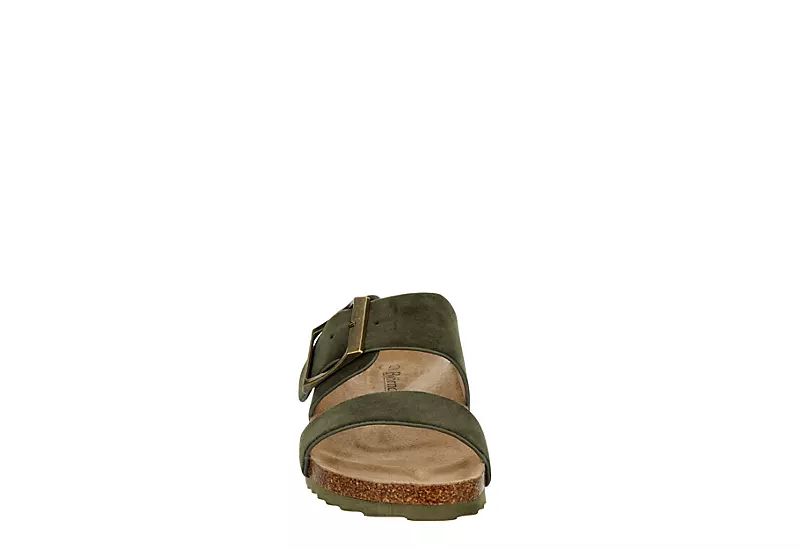 Bjorndal Womens Courtney Footbed Sandal - Olive 3 Bjorndal Womens Courtney Footbed Sandal - Olive - Image 3
