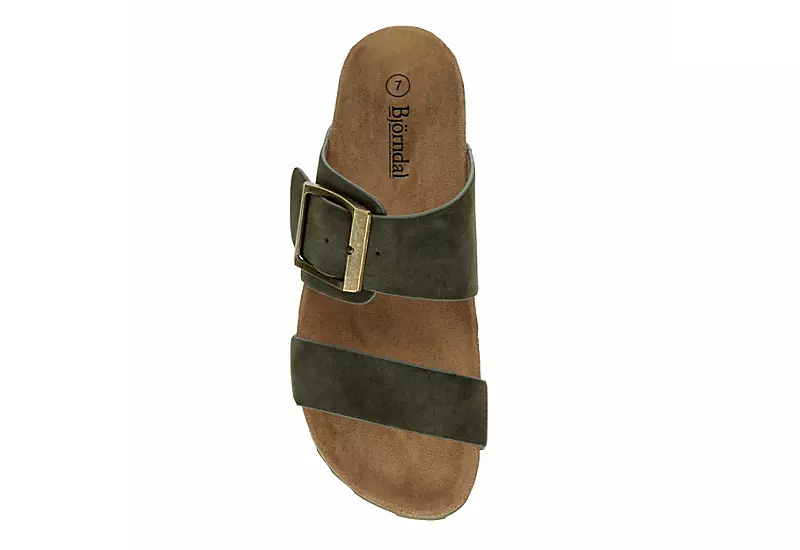 Bjorndal Womens Courtney Footbed Sandal - Olive 6 Bjorndal Womens Courtney Footbed Sandal - Olive - Image 6
