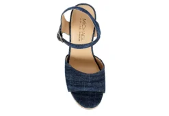 Michael By Michael Shannon Womens Maria Wedge Sandal - Denim -Deals All Walk Styles Store US 01 203328 05