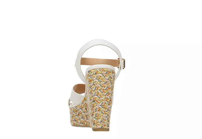 Michael By Michael Shannon Womens Luna Wedge Sandal - White 5 Michael By Michael Shannon Womens Luna Wedge Sandal - White - Image 5