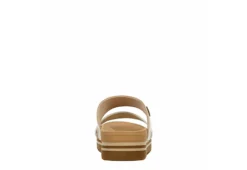 Reef Womens Banded Horizon Hi Slide Sandal - Sand -Deals All Walk Styles Store US 01 203342 04