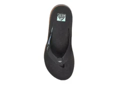 Reef Womens Santa Ana Flip Flop Sandal - Black -Deals All Walk Styles Store US 01 203343 02