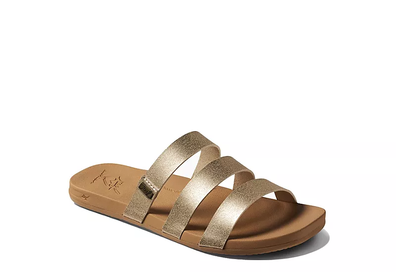 Reef Womens Stella Ruby Slide Sandal - Champagne 1 Reef Womens Stella Ruby Slide Sandal - Champagne