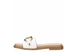 Michael By Michael Shannon Womens Jade Slide Sandal - White -Deals All Walk Styles Store US 01 203385 03