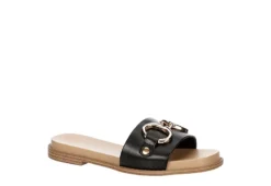 Michael By Michael Shannon Womens Jade Slide Sandal - Black