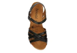 Bjorndal Womens Lily Wedge Sandal - Black -Deals All Walk Styles Store US 01 203399 05
