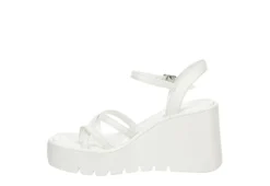 Madden Girl Womens Vaultt Wedge Sandal - White 10 Madden Girl Womens Vaultt Wedge Sandal - White -Deals All Walk Styles Store US 01 203410 03