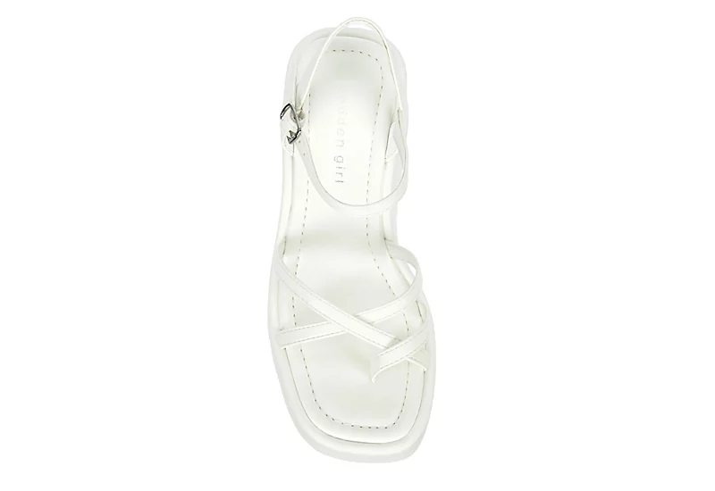 Madden Girl Womens Vaultt Wedge Sandal - White 6 Madden Girl Womens Vaultt Wedge Sandal - White - Image 6