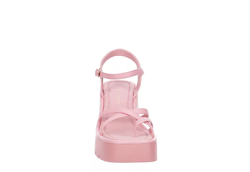 Madden Girl Womens Vaultt Wedge Sandal - Pink 3 Madden Girl Womens Vaultt Wedge Sandal - Pink - Image 3