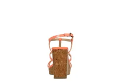 Michael By Michael Shannon Womens Natalia Wedge Sandal - Coral -Deals All Walk Styles Store US 01 203419 04