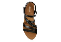Xappeal Womens Maggy Wedge Sandal - Black 12 Xappeal Womens Maggy Wedge Sandal - Black -Deals All Walk Styles Store US 01 203423 05