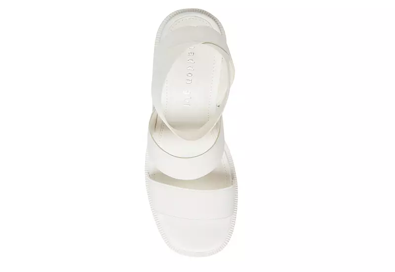 Madden Girl Womens Templee Platform Sandal - White 5 Madden Girl Womens Templee Platform Sandal - White - Image 5