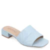 Journee Collection Womens Elidia Slip On Sandal - Blue
