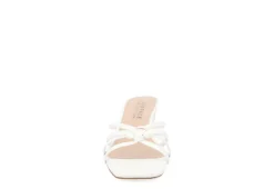 Journee Collection Womens Blayke Wedge Slip On Sandal - White 9 Journee Collection Womens Blayke Wedge Slip On Sandal - White -Deals All Walk Styles Store US 01 203653 02
