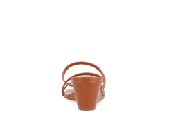 Journee Collection Womens Takarah Low Wedge Sandal - Brown -Deals All Walk Styles Store US 01 203885 04