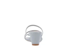 Journee Collection Womens Takarah Wedge Slip On Sandal - Blue -Deals All Walk Styles Store US 01 203886 04