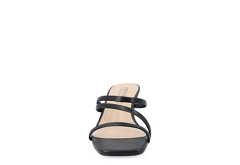 Journee Collection Womens Takarah Wedge Slip On Sandal - Black 3 Journee Collection Womens Takarah Wedge Slip On Sandal - Black - Image 3